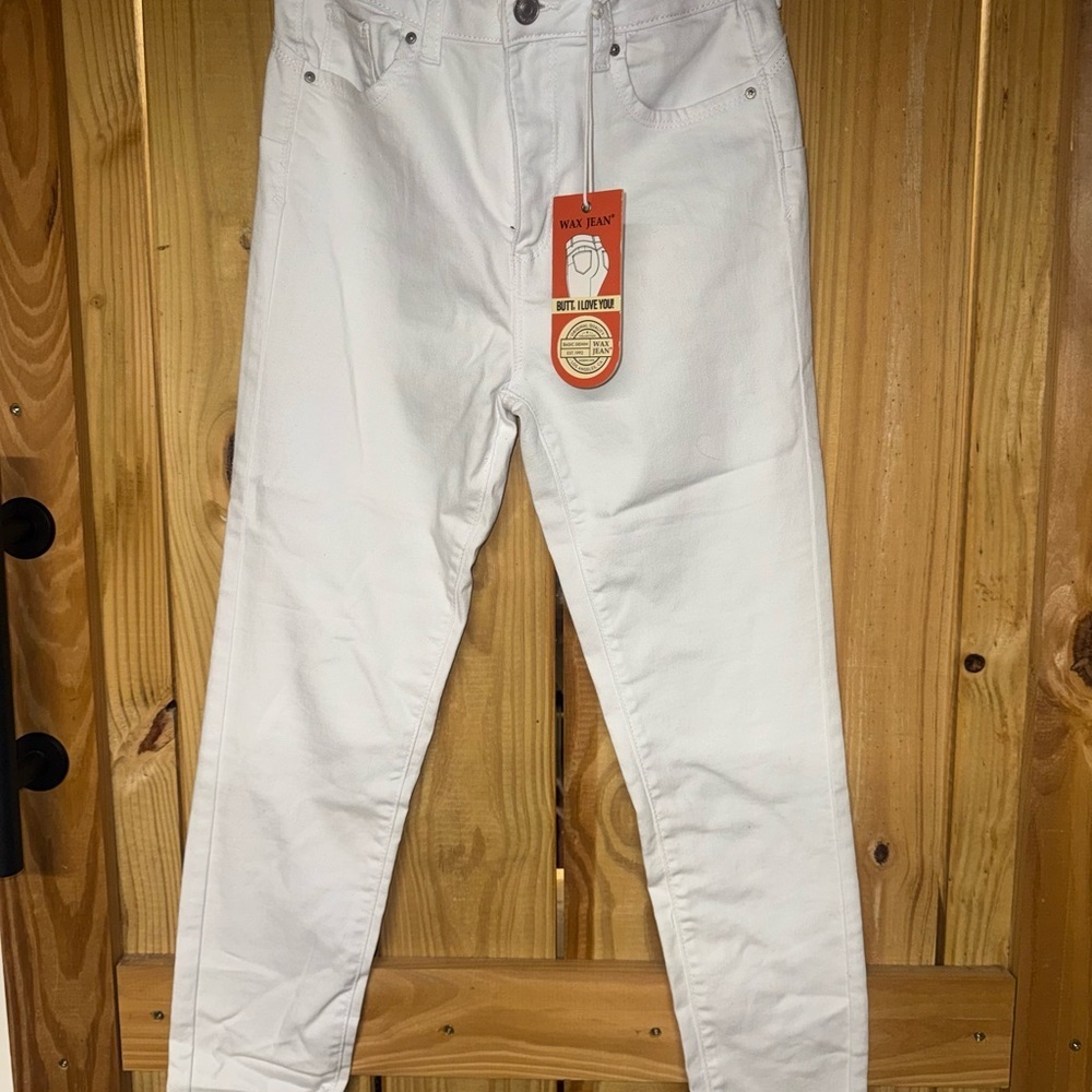 Wax Jean Women's High Rise White Jeans